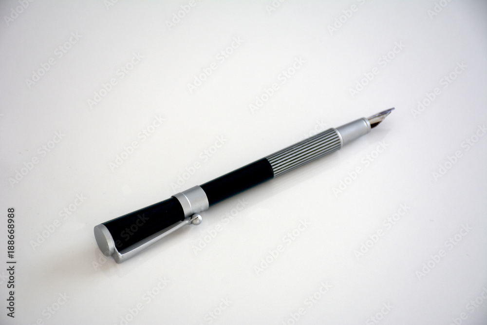 fountain pen on white background fountain pen on white background