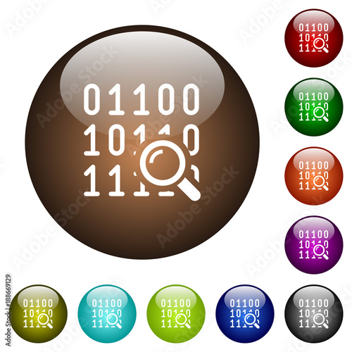 Code analysis color glass buttons