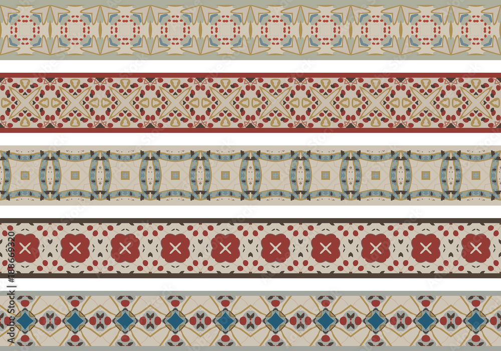 Seamless decorative borders