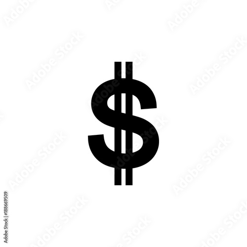 dollar sign icon. Element of money symbol icon. Premium quality graphic design icon. Baby Signs, outline symbols collection icon for websites, web design, mobile app photo