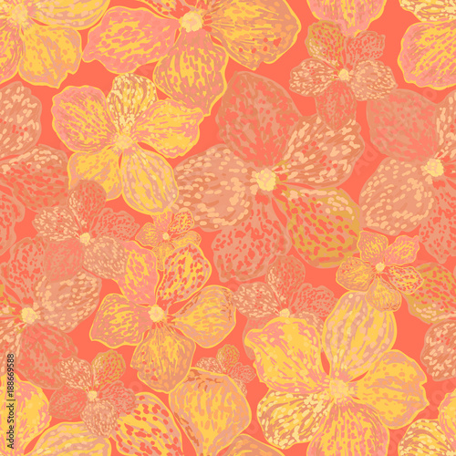 Vector colorful seamless floral pattern