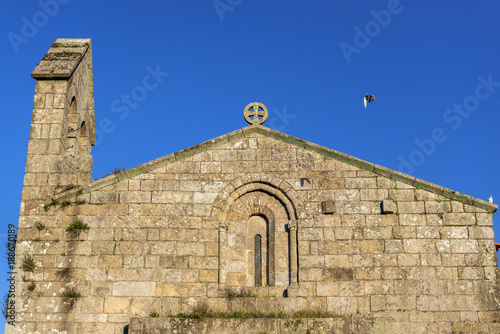 Front facade of old Church of Cedofeita in Porto city in Portugal photo