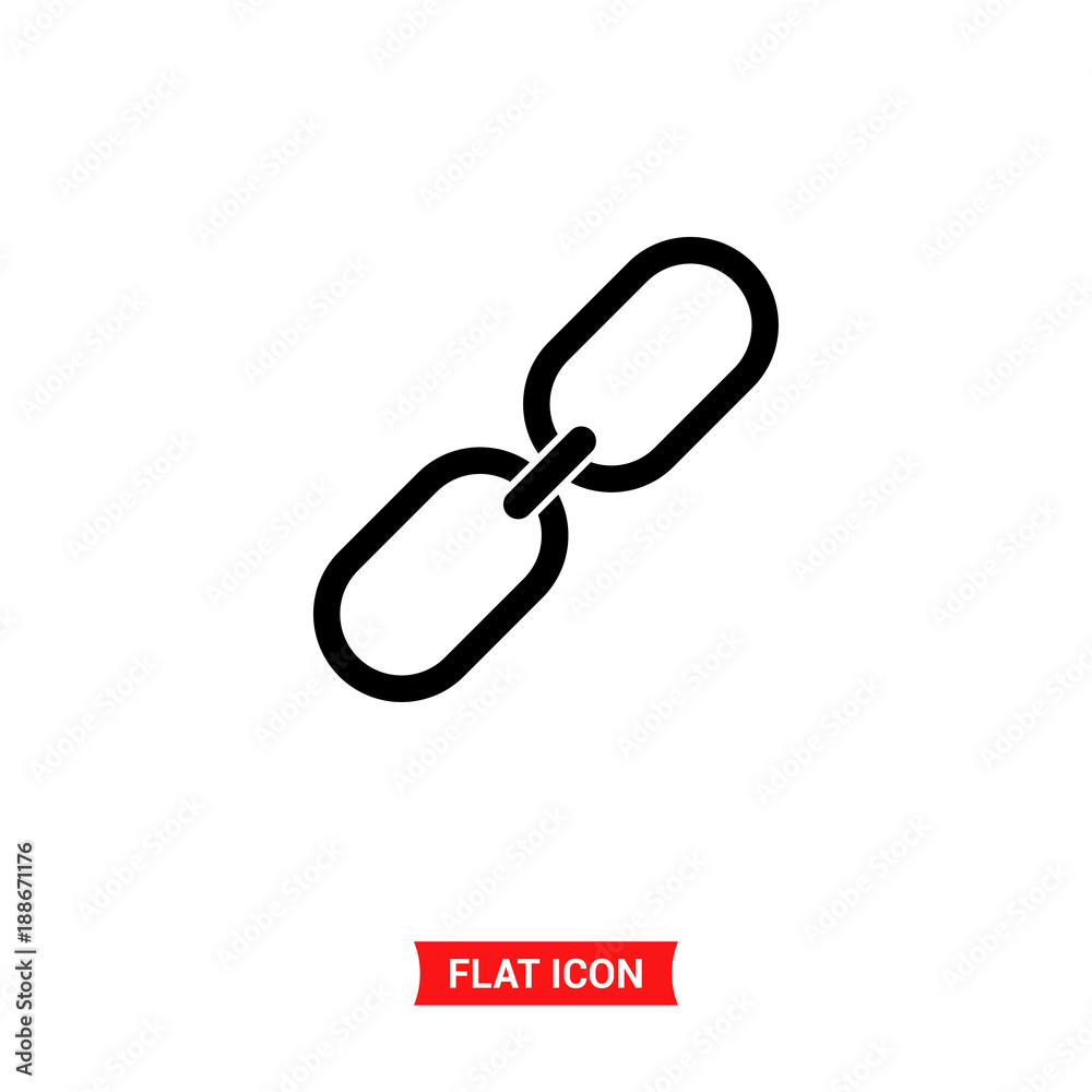 Link vector icon, chain symbol Link vector icon, chain symbol