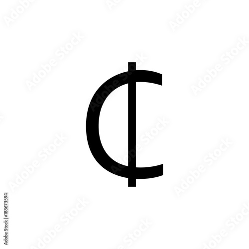 Sedi sign of Ghana icon. Element of money symbol icon. Premium quality graphic design icon. Baby Signs, outline symbols collection icon for websites, web design, mobile app