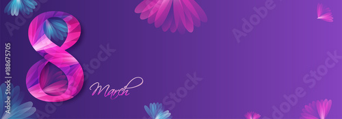Happy Women's Day celebration design.