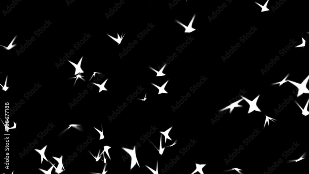 4k Abstract 3d bird bug firefly fly space particle design technology art background. 4k Abstract 3d bird bug firefly fly space particle design technology art background.