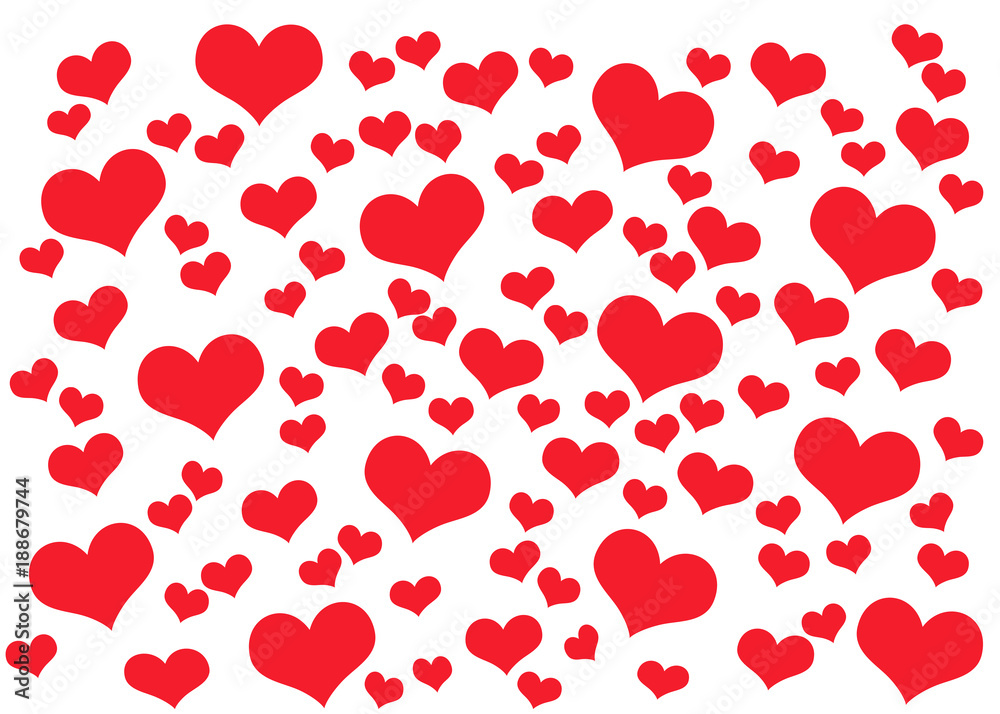 Valentines Day card background with hearts Valentines Day card background with hearts