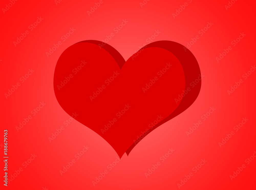 Valentines Day card background with heart