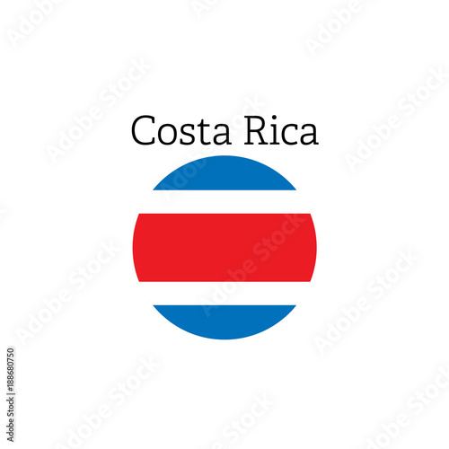 Free Download Costa Rica Flag icon. Round vector illustration icon - GFXLoad