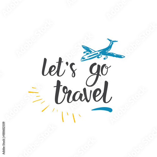 Traveling Quote Hand Drawn Icon World Tour