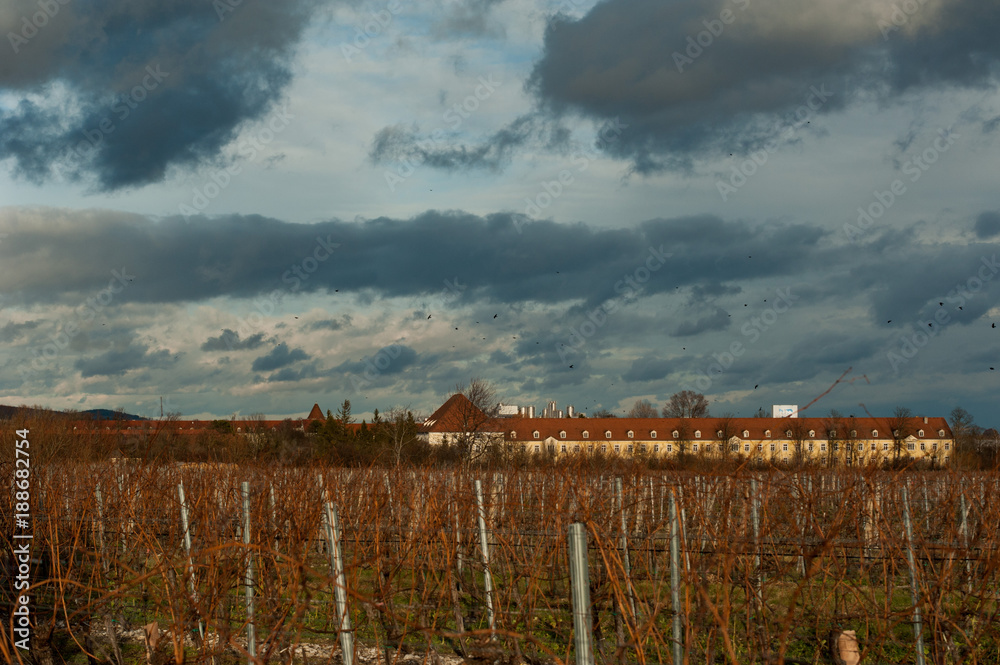 Wolkenhimmel über Feldern Wolkenhimmel über Feldern