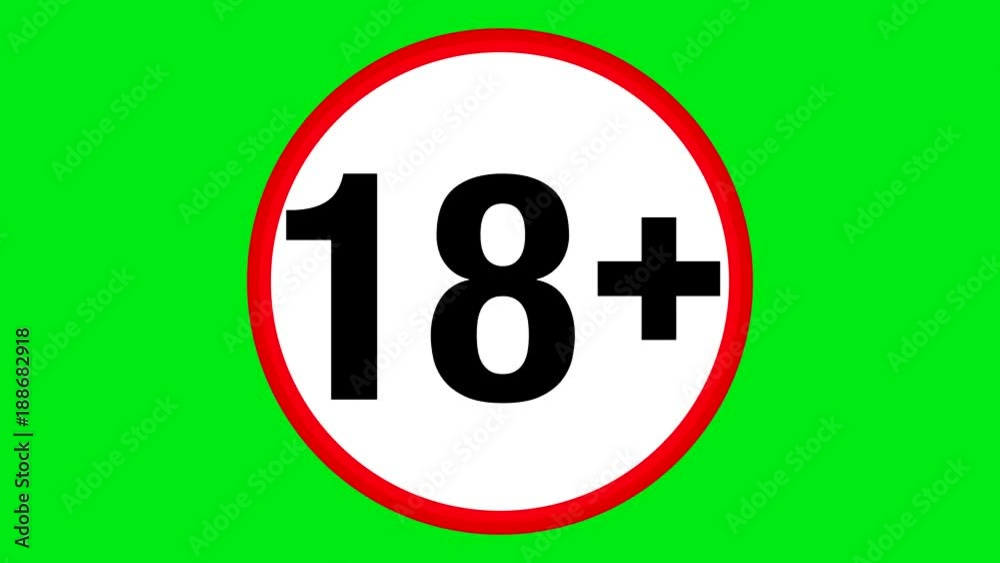 sign only eighteen years of age.animated video sign only eighteen years of age.animated video