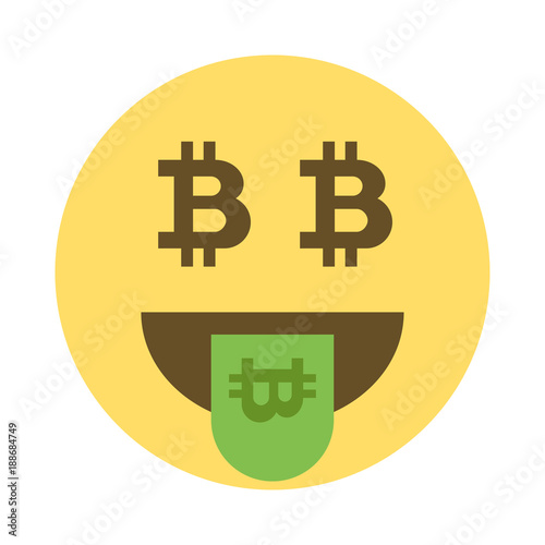 Smiley - Emoticon - Money - Bitcoin - Laughing
