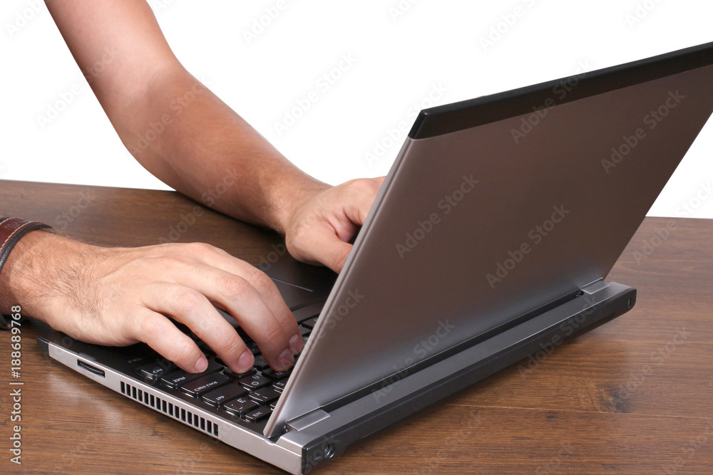 laptop on table laptop on table
