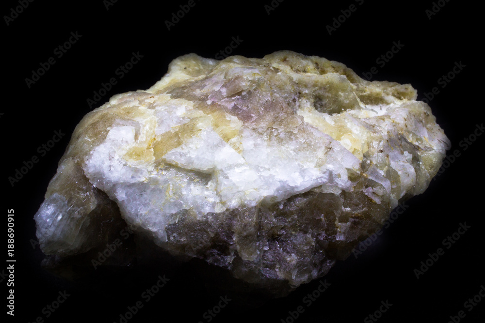 Raw nature hackmanit on a black background Raw nature hackmanit on a black background