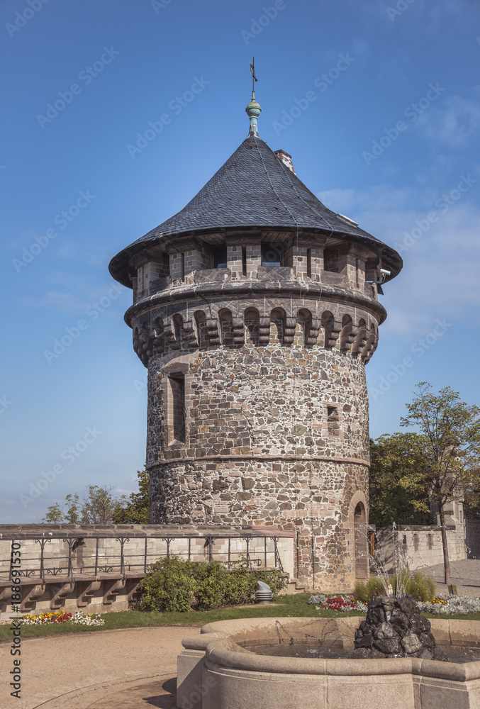 tower of a  old defending wall in Wernigerode