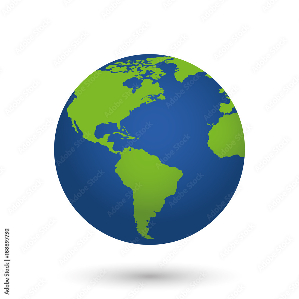 Obraz Globe. Vector illustrstion