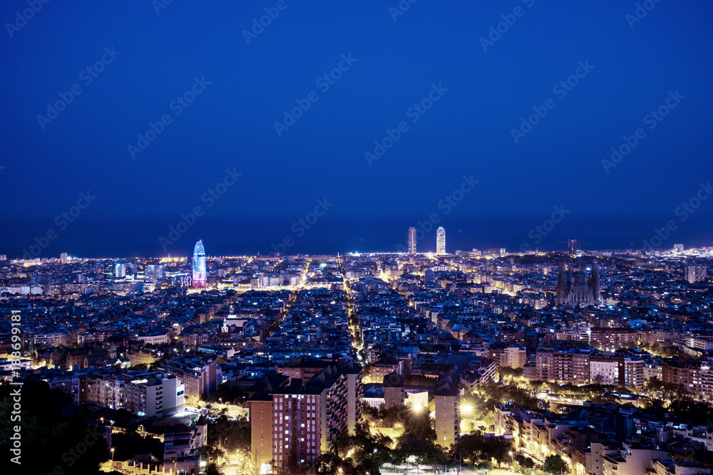Obraz premium Barcelona skyline, Spain