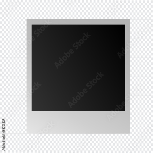 photo frame on a transparent background