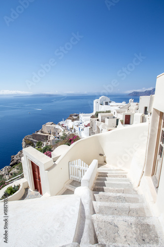 Santorini it's one of the most beautiful destination in Greece. The cities with with houses and blue roofs are a timeless symbol of this breathtaking island.