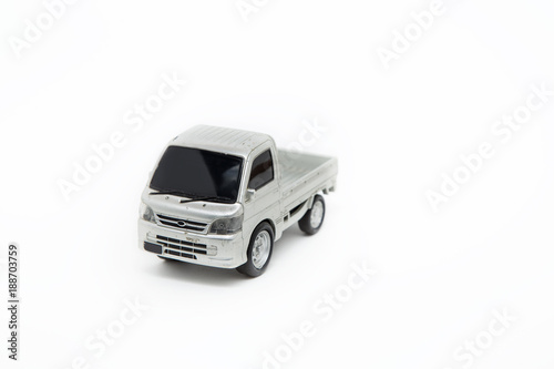 Pickup car on a white background.