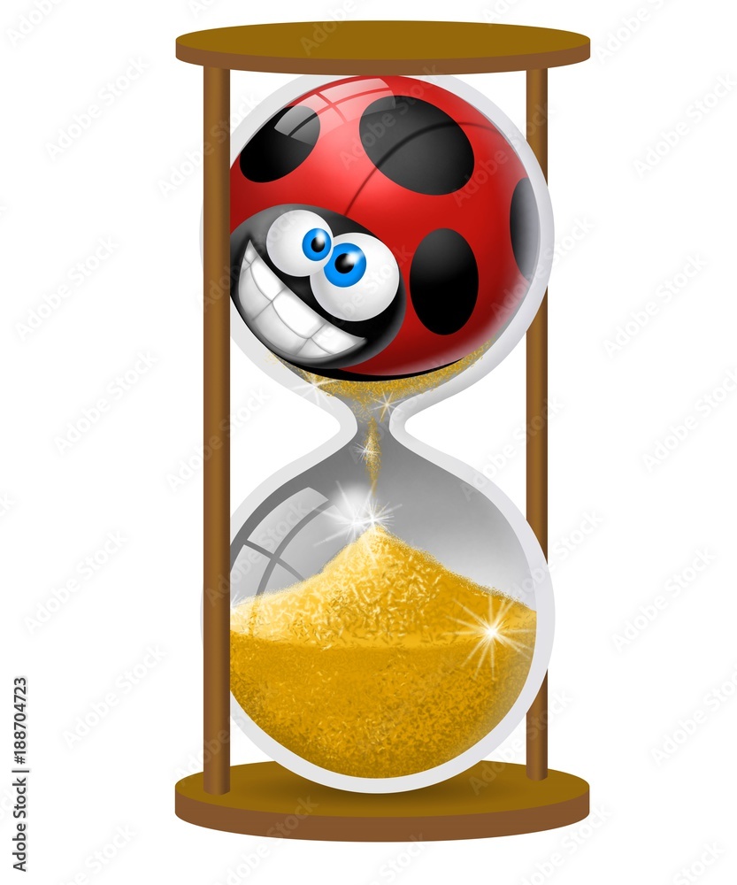 Fototapeta premium coccinella clessidra