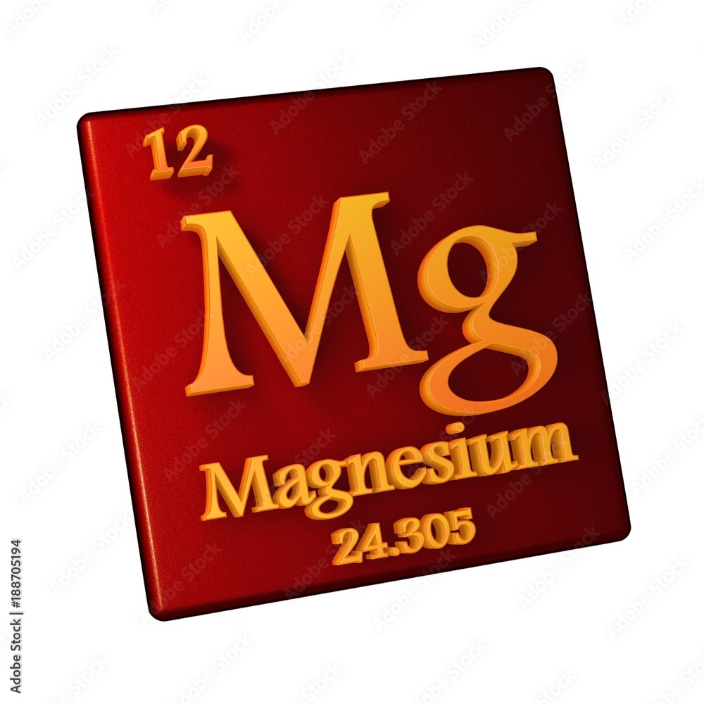Magnesium, chemical element number 12 of the periodic table of the