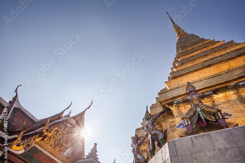 Wat pra kaew tample in Bangkok,Thailand. photo