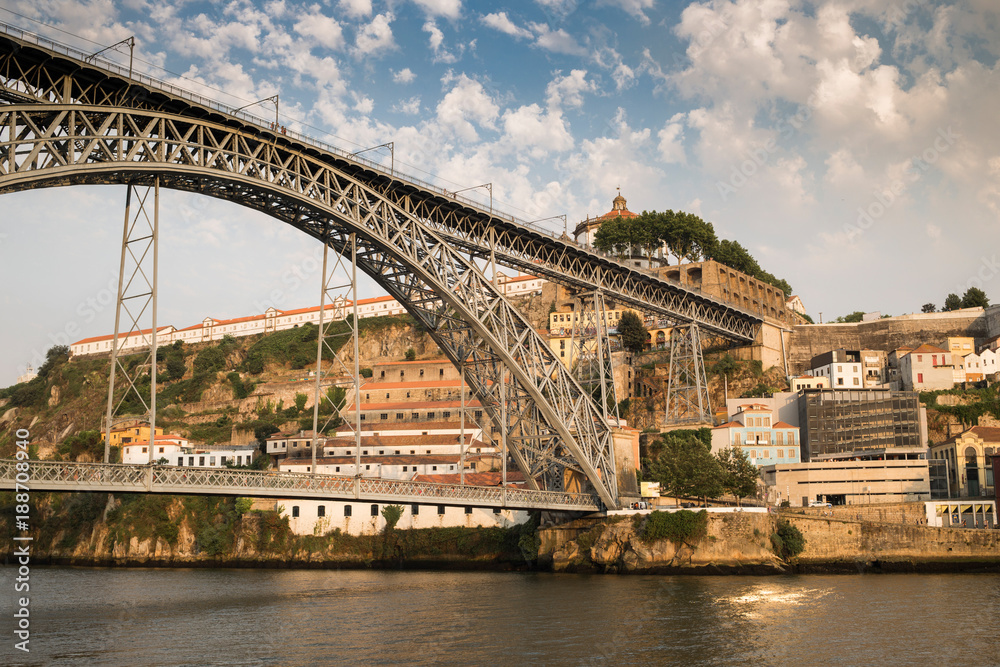 Beautiful cityscape of Douro river in Porto, Portugal.