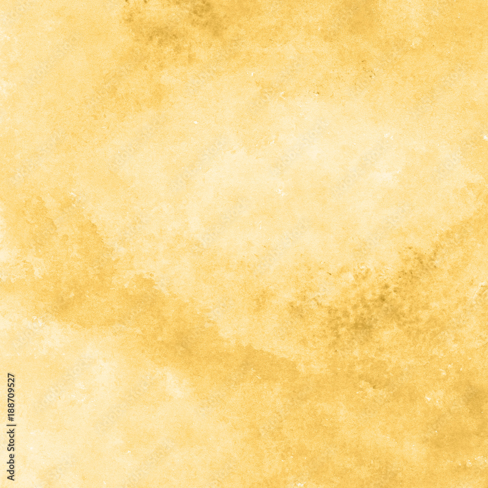 yellow gold watercolor texture background, hand painted