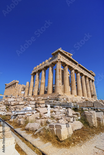 The Parthenon on the Athenian Acropolis, Greece