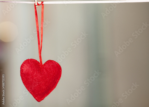Heart shape garland. Valentines day concept.