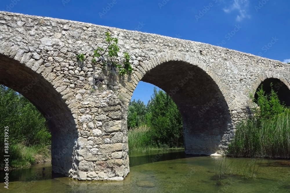 Brücke in Corbieres, Frankreich