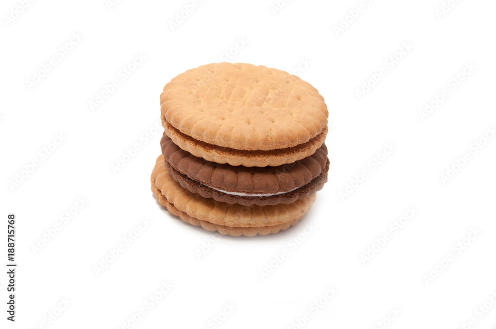 cookies isolated on the white. tasty delicious. cookies isolated on the white. tasty delicious.