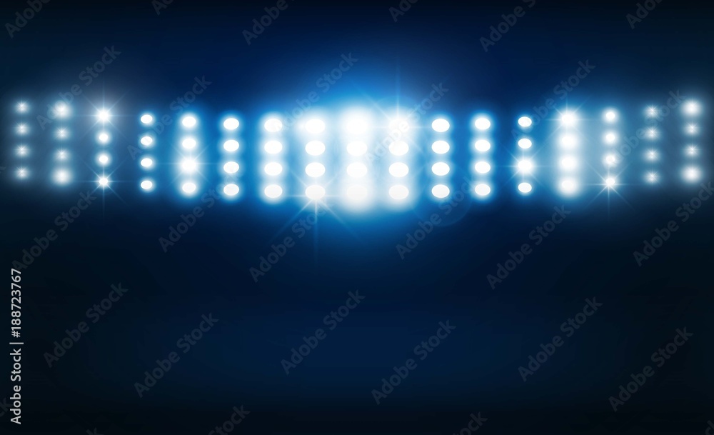 Bright stadium lights vector design. Vector illumination Bright stadium lights vector design. Vector illumination