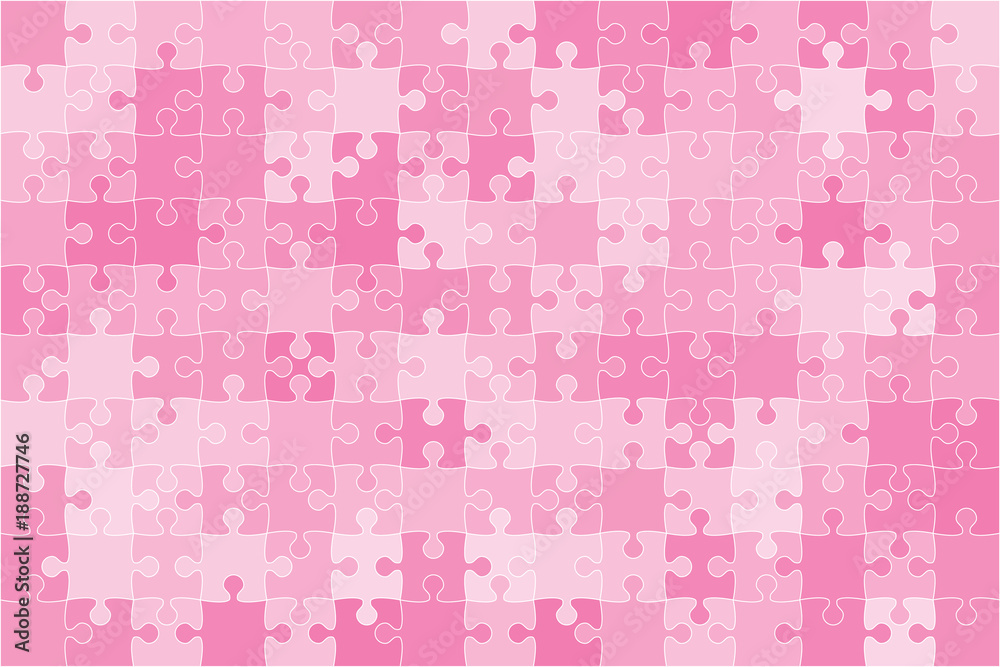 Vector Pink 150 Puzzles Pieces Jigsaw Vector Pink 150 Puzzles Pieces Jigsaw