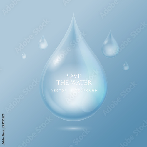 transparent water droplets