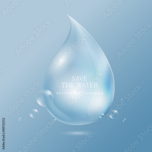 transparent water droplets