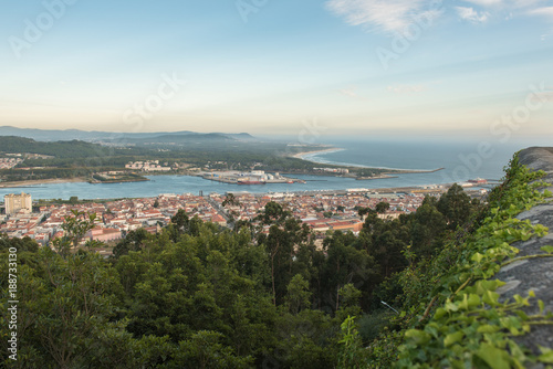 Aerial view on the center of Viana do Castelo © acongar
