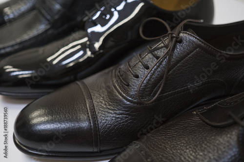 Men shoes in detail