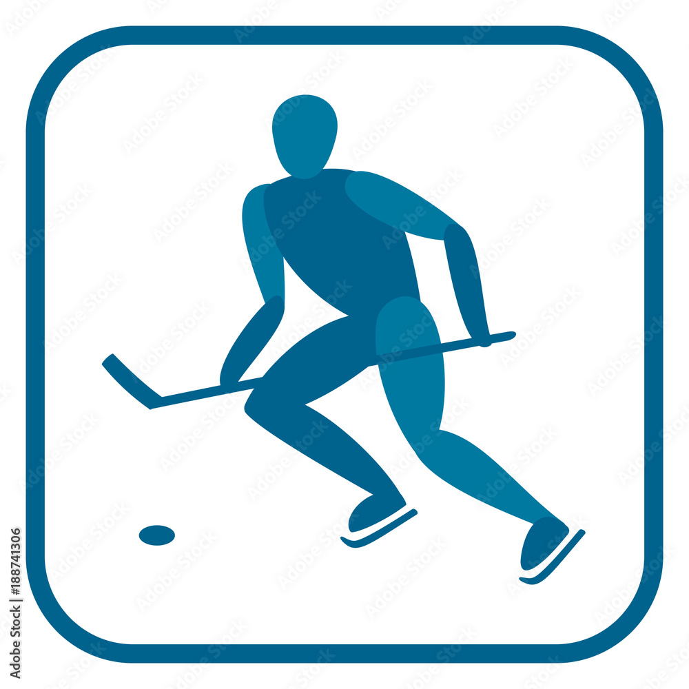 Ice hockey emblem.