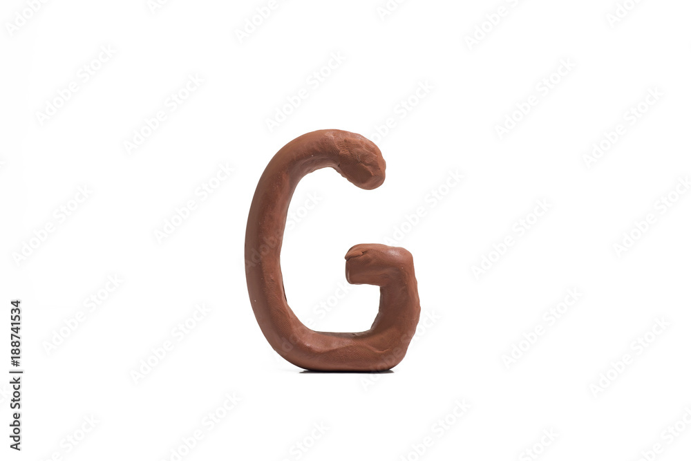 Latin Alphabet made from Play Clay. Latin Alphabet made from Play Clay.