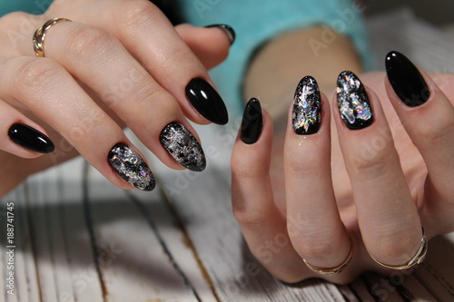 black long nails