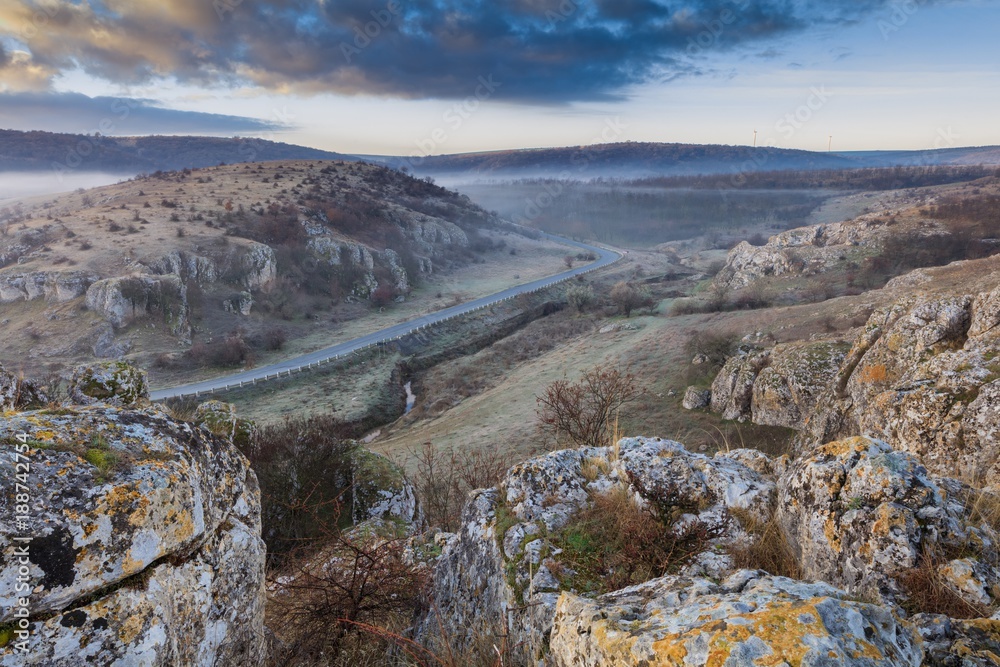 Fototapeta premium Dobrogea Gorges (Cheile Dobrogei) Romania