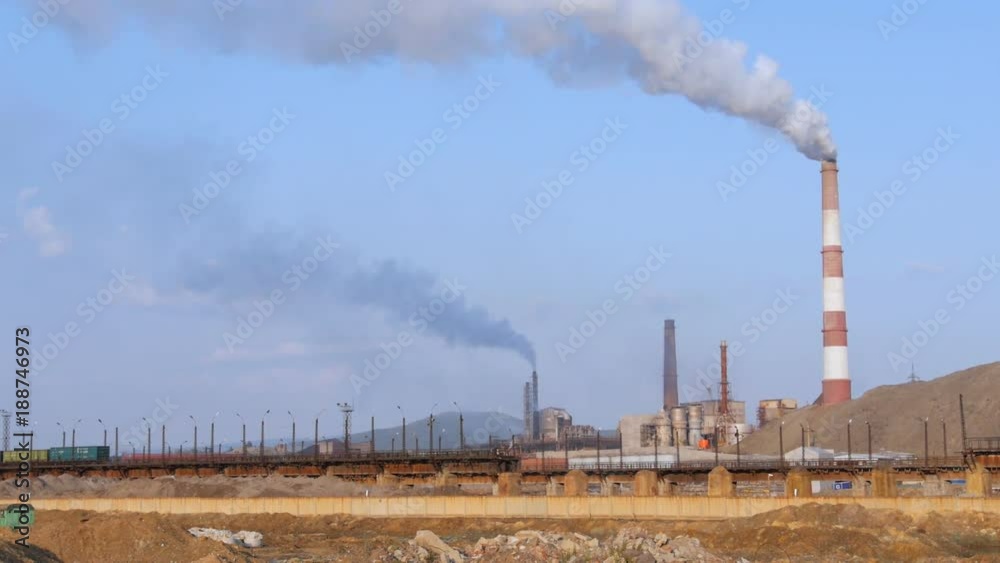 Working factories cause of environmental pollution