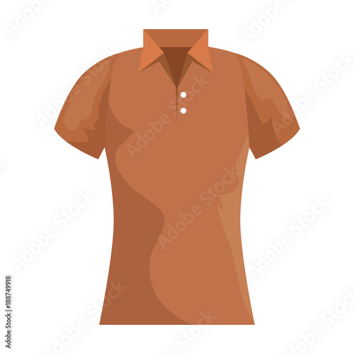 golf shirt uniform icon vector illustration design