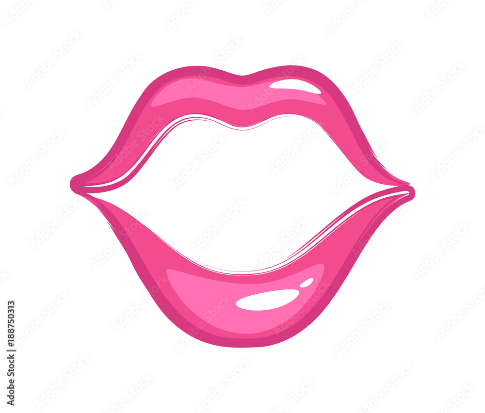 Vector Sexy Pink Lips