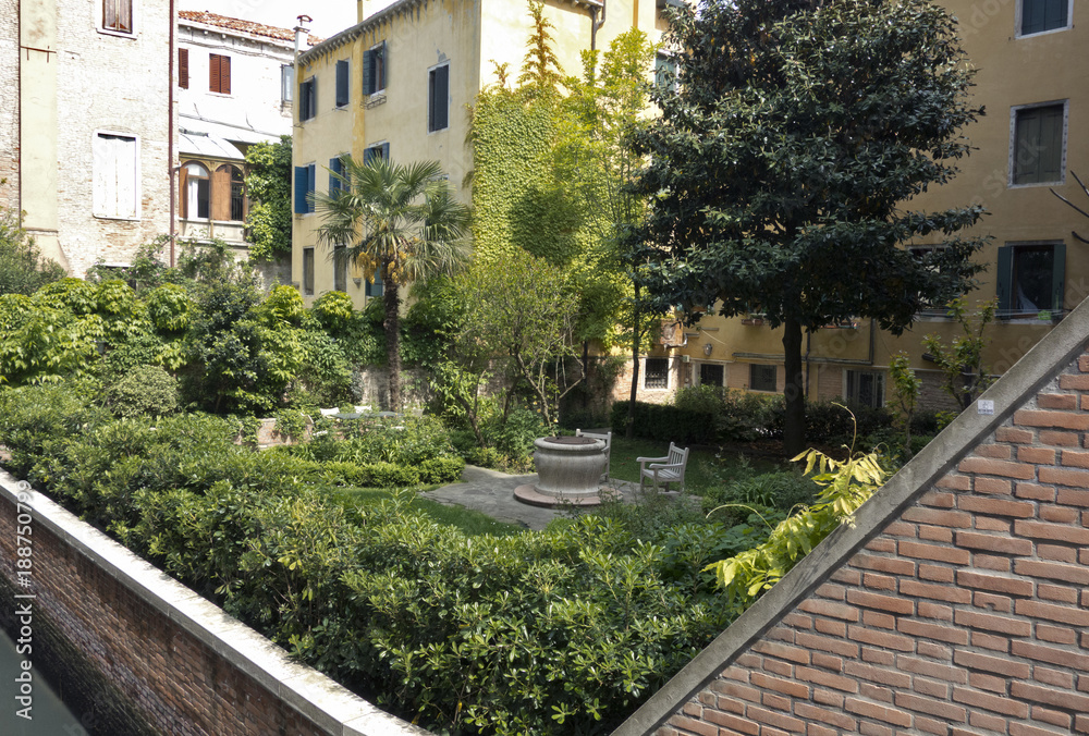 Private courtyard garden in Venice, 2017.