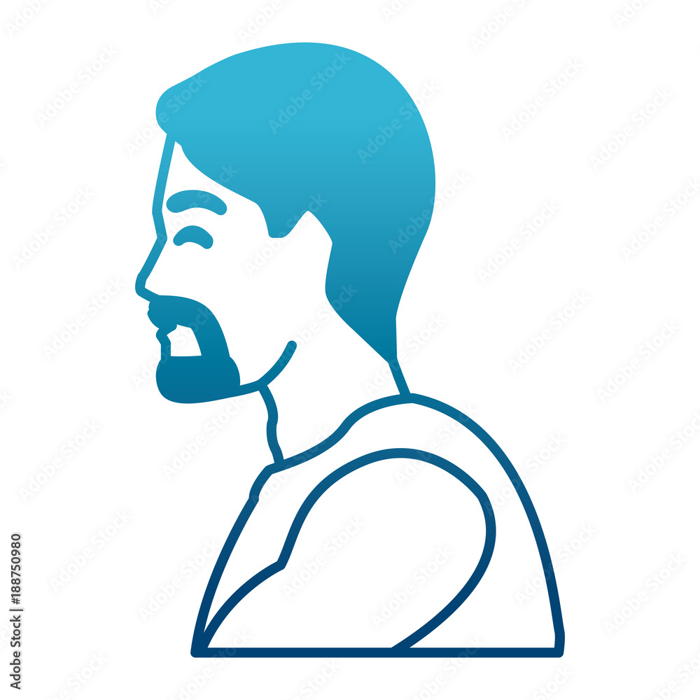 Fitness man profile icon vector illustration graphic design Fitness man profile icon vector illustration graphic design