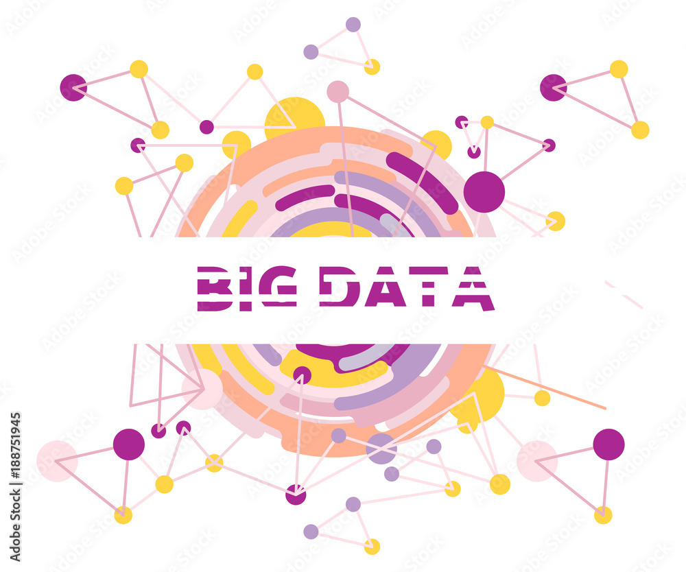 Big data vector illustration concept. 